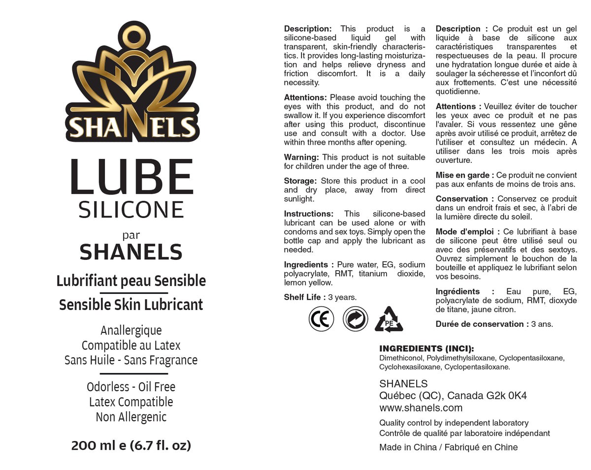 SHANELS SILICONE LUBE